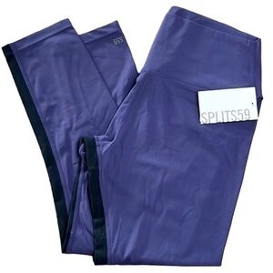 Splits59 - ‘Liya Airweight’ High Waist 7/8 Purp/Blk. SZ:L,XL NWT